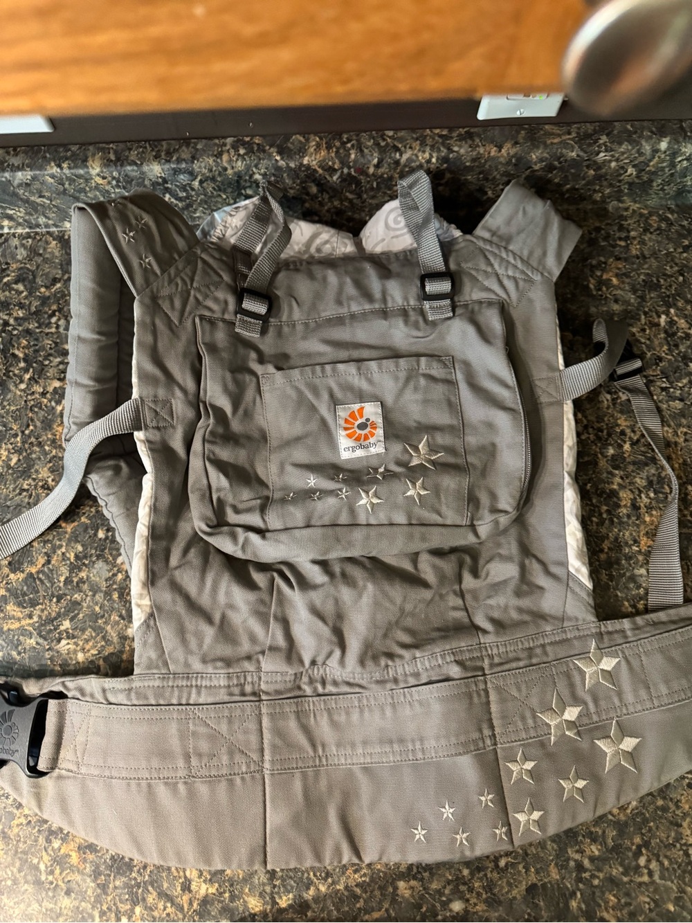 Ergo Baby Original Galaxy Grey with Embroidered Stars